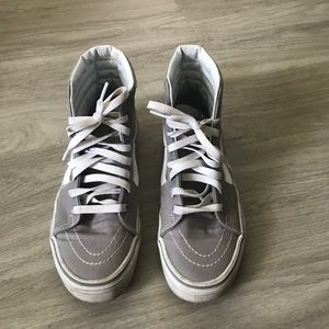 Grey high top Vans!